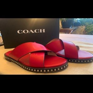 COACH Slide/Sandal Dark Fushia